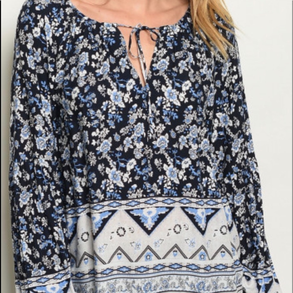 Floral boho top